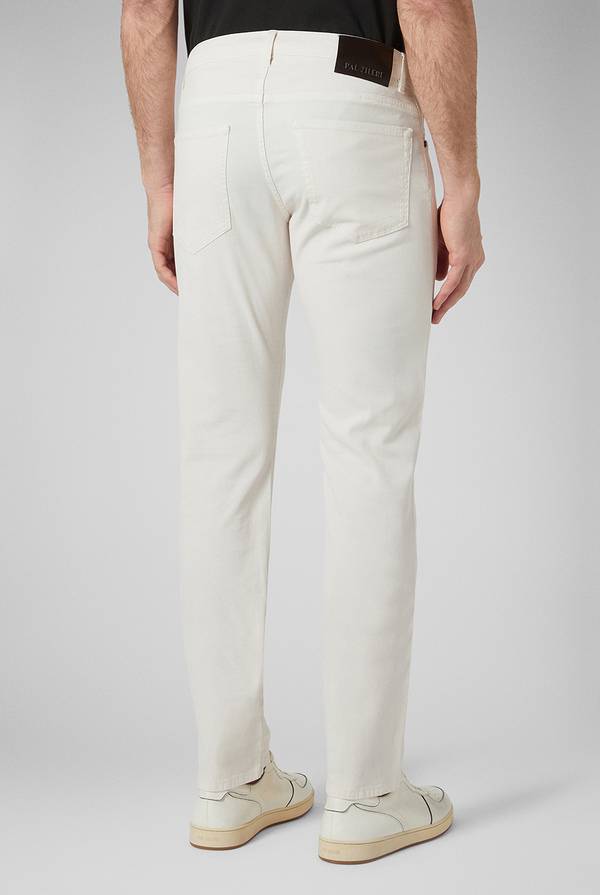 Lab. Pal Zileri Pantalone 5 Tasche In Cotone Stretch Tinto In Capo