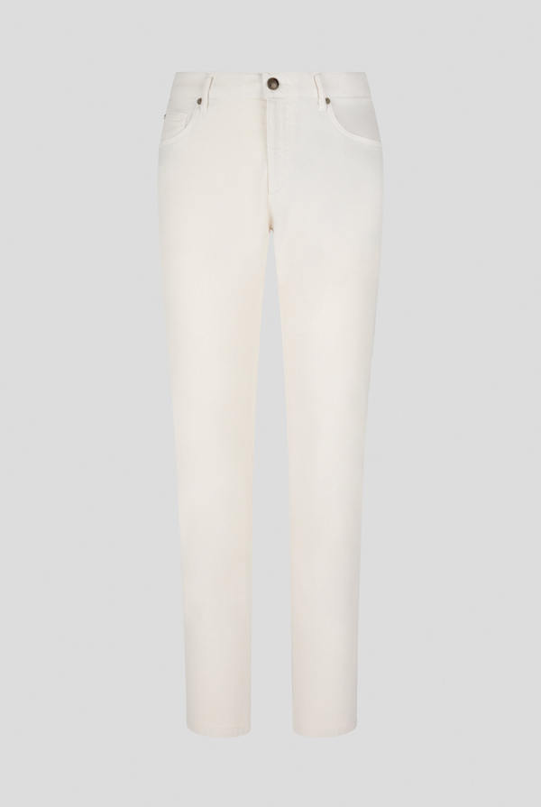 Lab. Pal Zileri Pantalone 5 tasche in cotone stretch tinto in capo