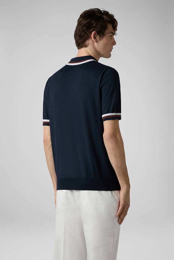 Lab. Pal Zileri Polo In Maglia Con Dettagli A Contrasto