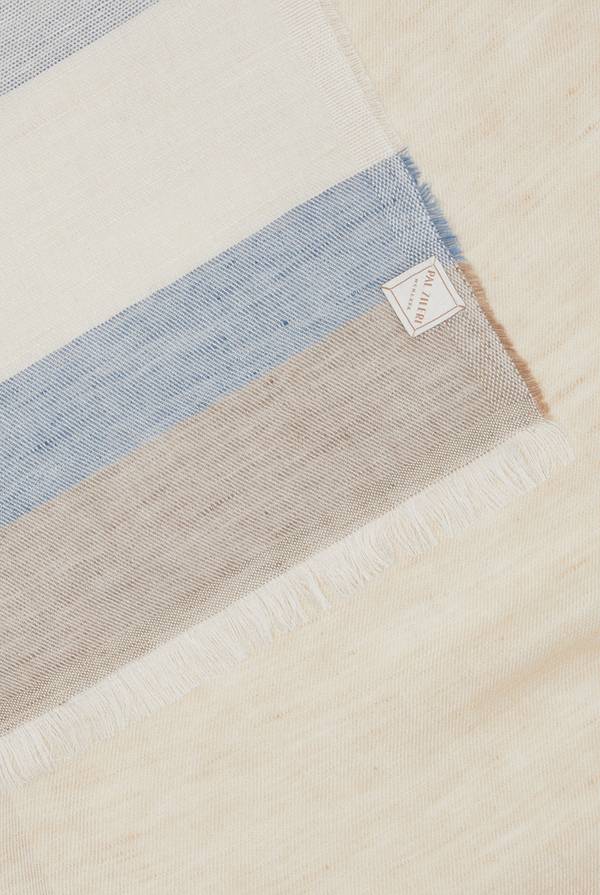 Lab. Pal Zileri Sciarpa In Modal, Lino E Seta Multicolor