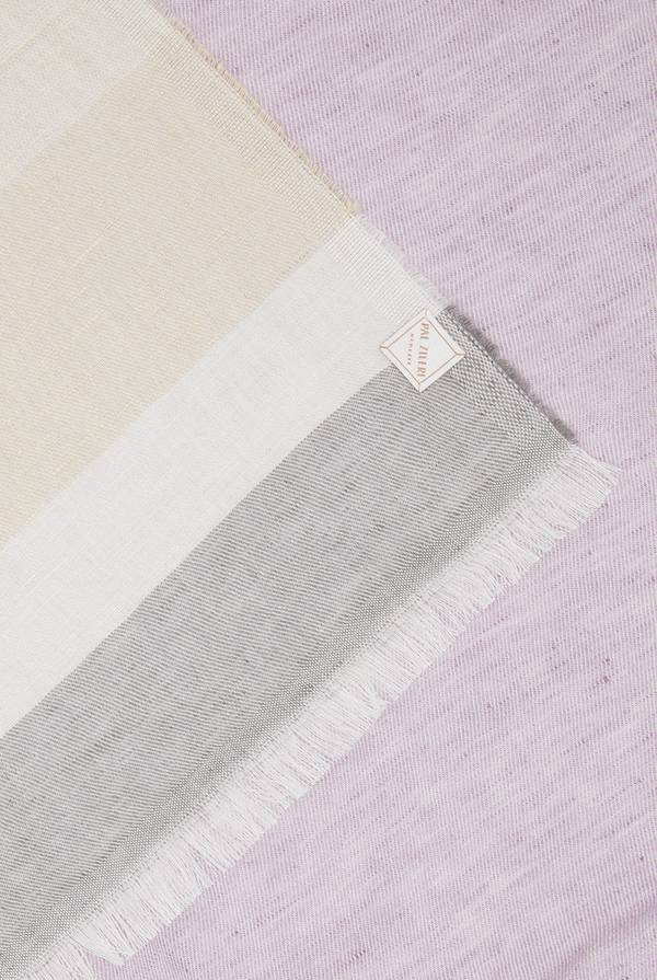 Lab. Pal Zileri Sciarpa In Modal, Lino E Seta Multicolor