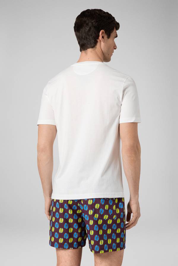 Lab. Pal Zileri Tshirt In Cotone Con Stampa Astratta