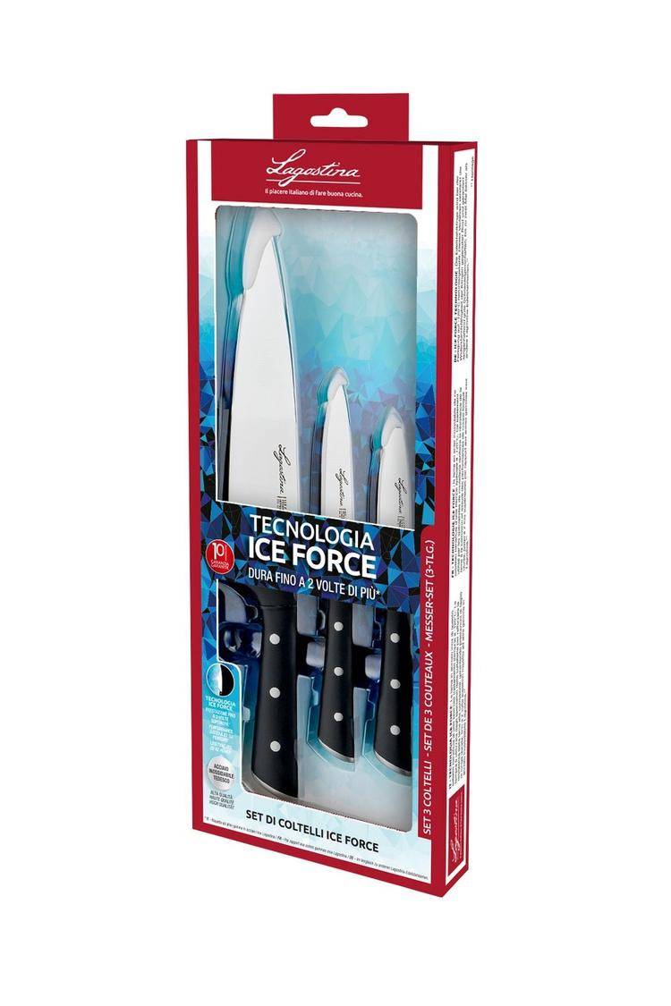 Lagostina Set Ingenio Natura 9 Pz E Coltelli Iceforce 3 Pz