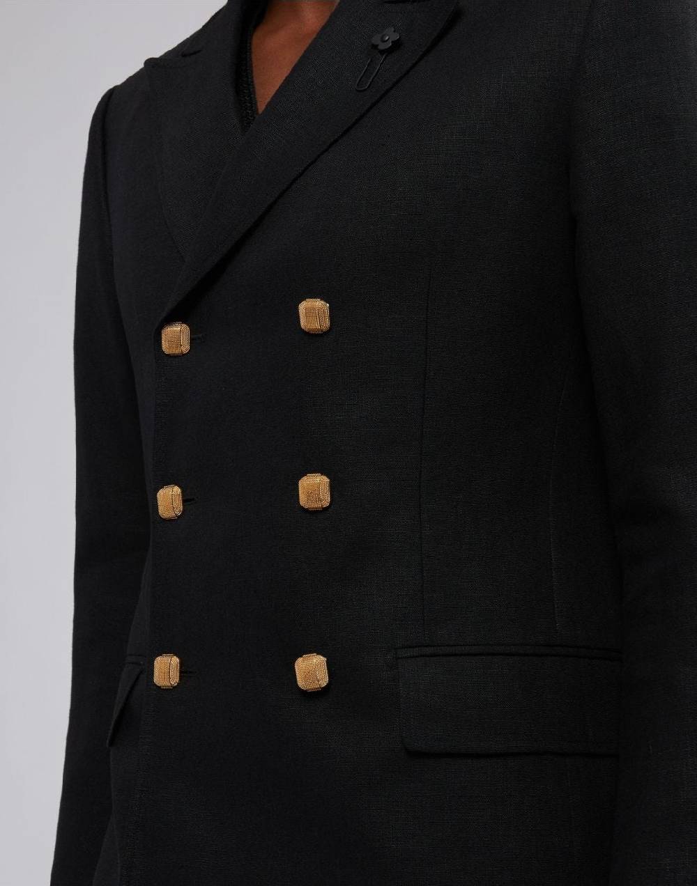 Lardini Blazer Doppiopetto Attitude Nero Principe Di Galles