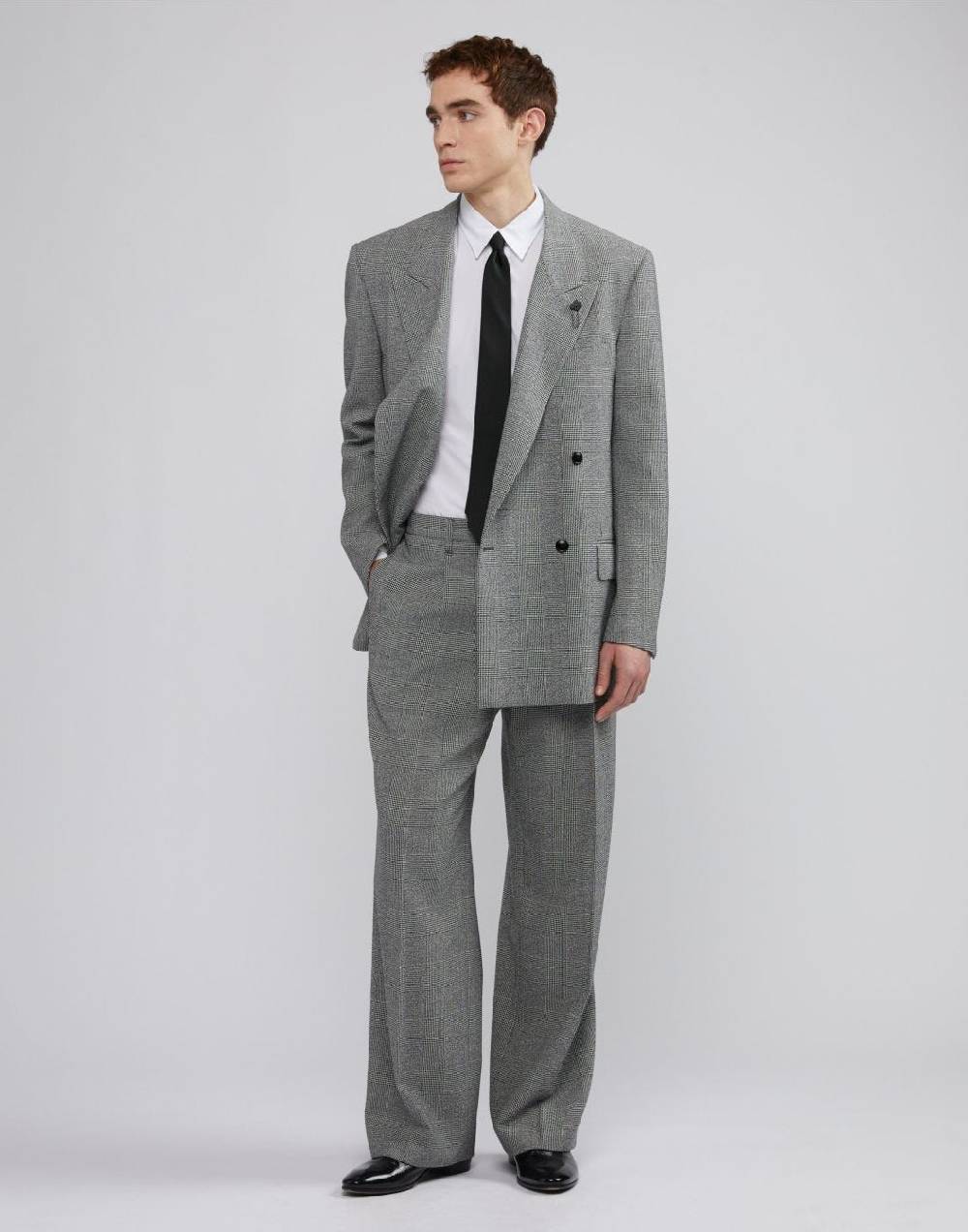 Lardini Blazer Doppiopetto Principe Di Galles Fit Boxy