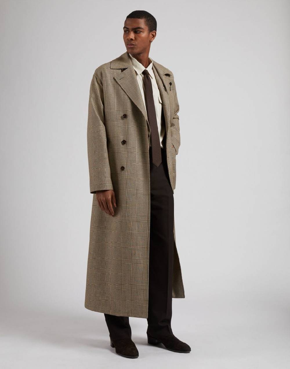 Lardini Camicia Relaxed Panna In Twill Di Cotone Washed