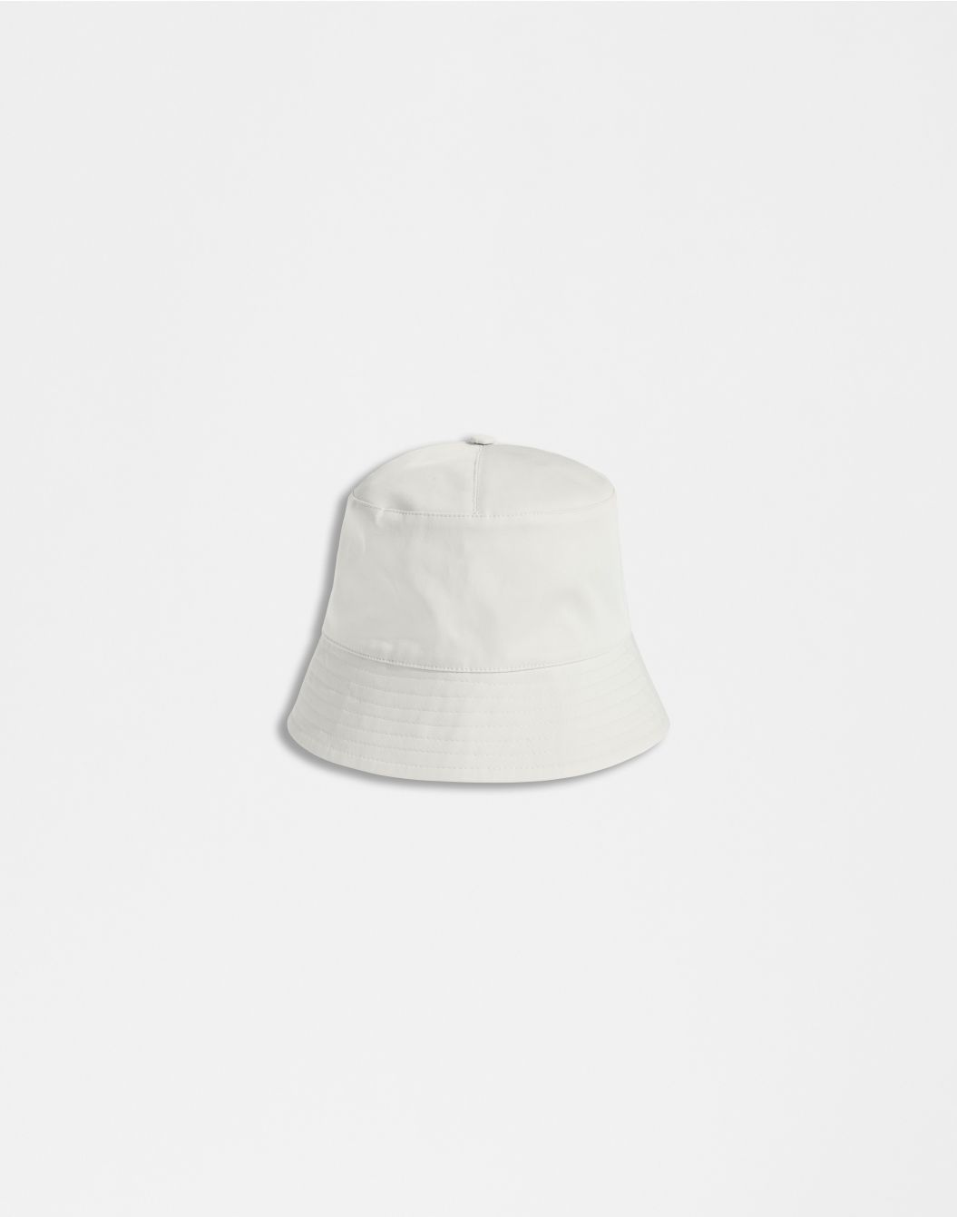 Lardini Cappello da pescatore in drill di cotone stretch bianco
