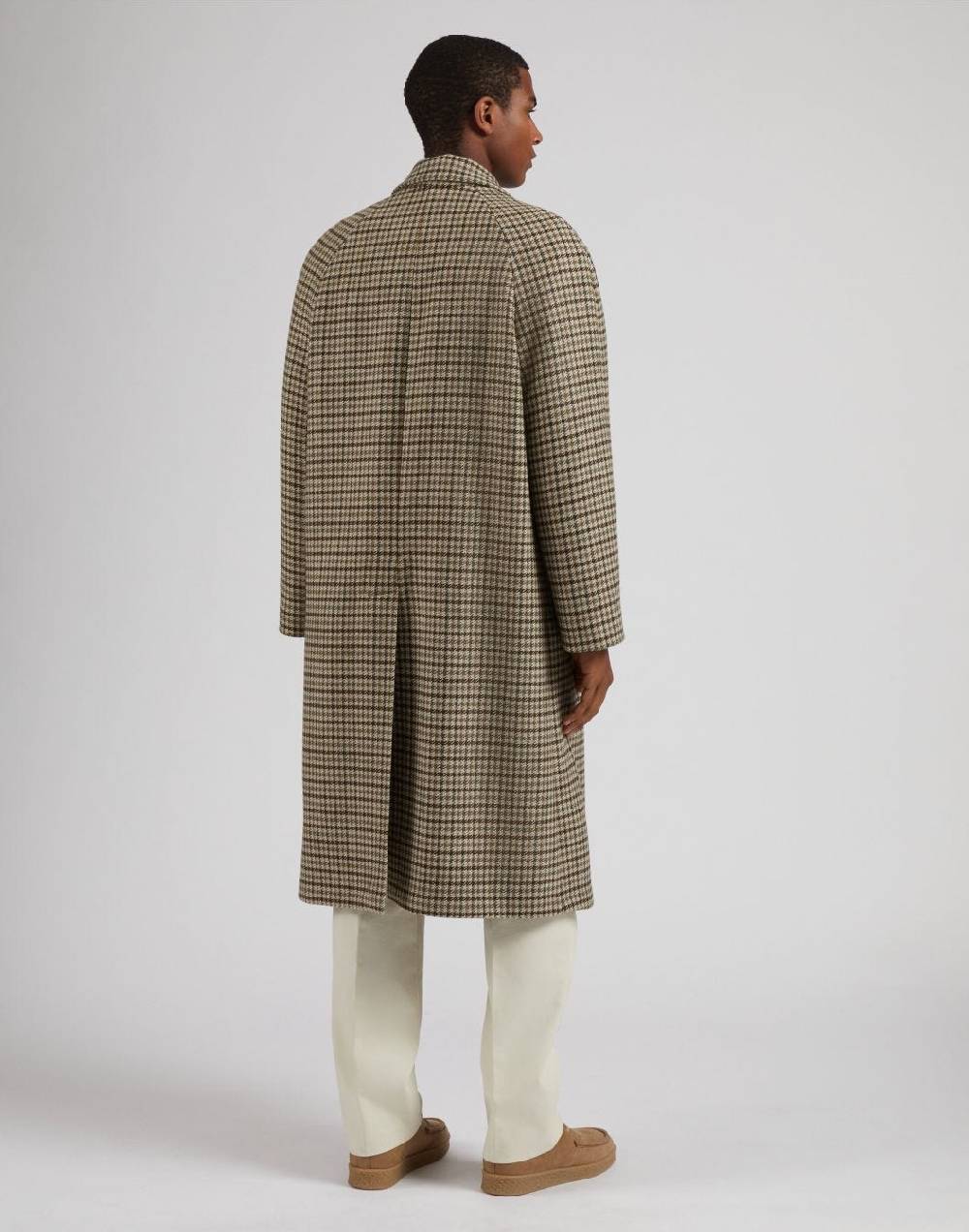 Lardini Cappotto Doppiopetto Fantasia In Lana Cashmere