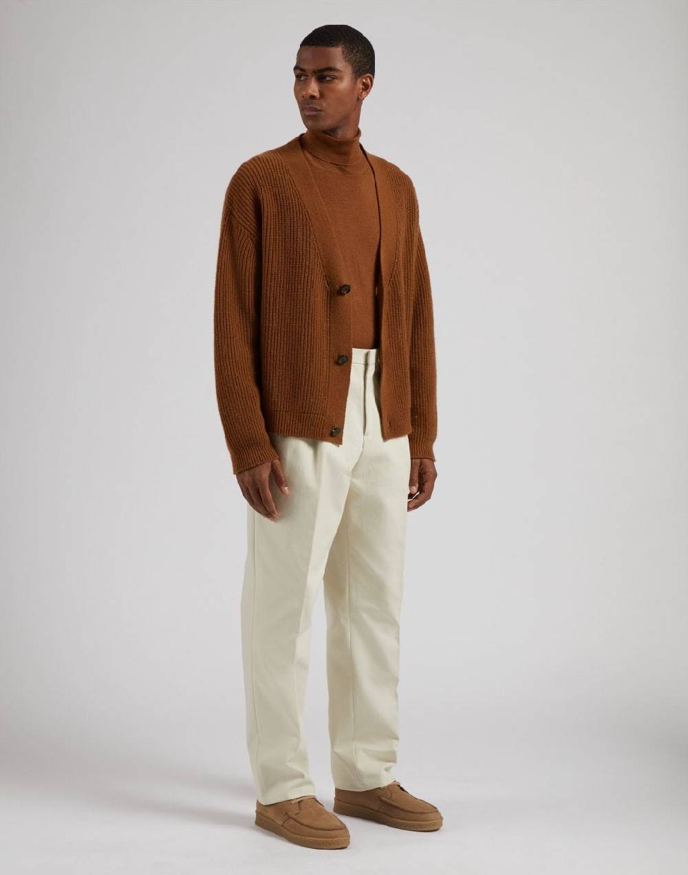 Lardini Dolcevita Nocciola In Lana Merino, Seta E Cashmere