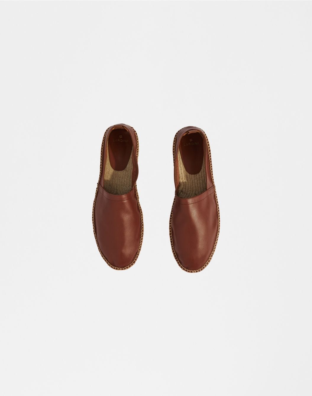 Lardini Espadrillas In Vitello Scamosciato Semilucido Marrone