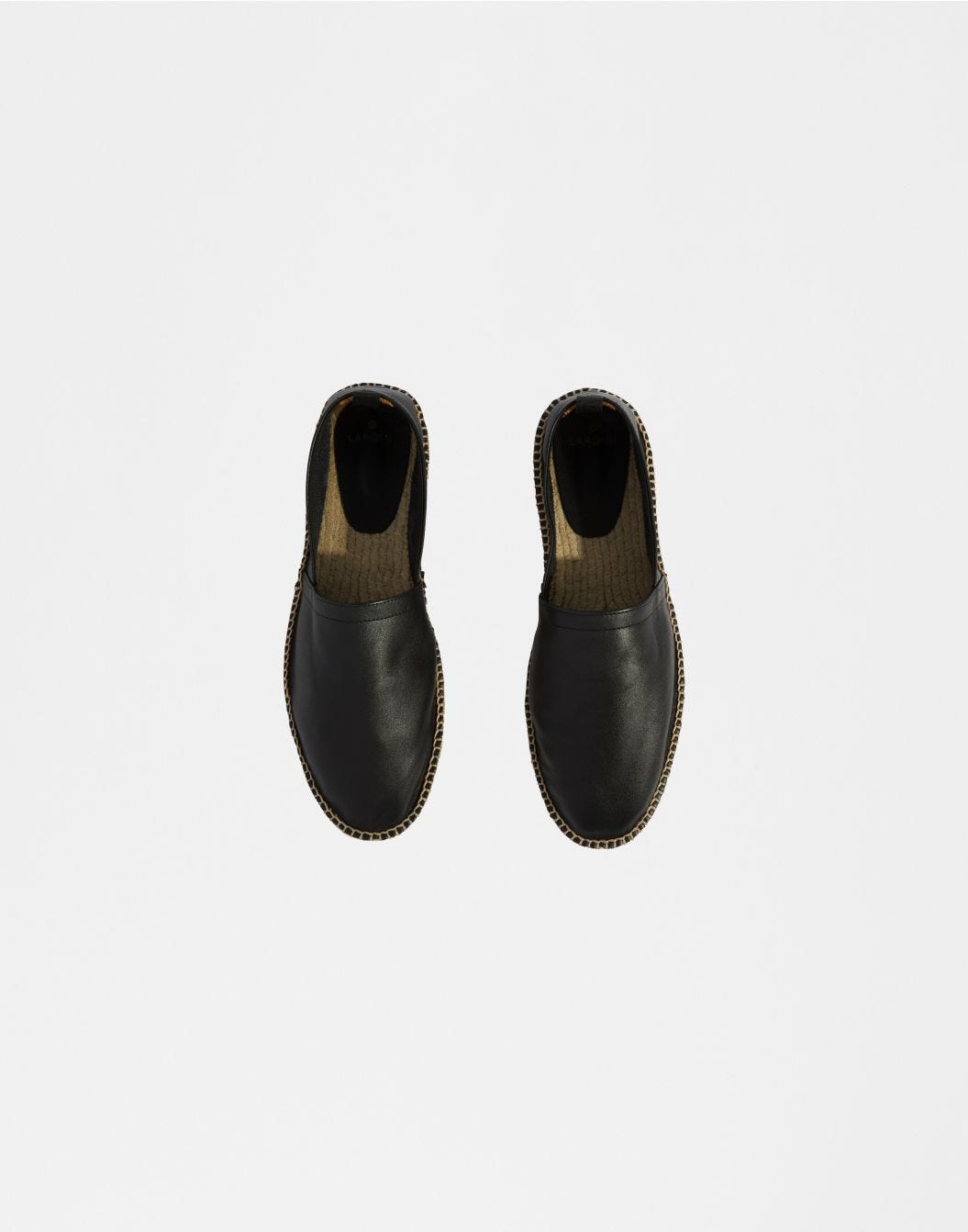 Lardini Espadrillas In Vitello Scamosciato Semilucido Nero