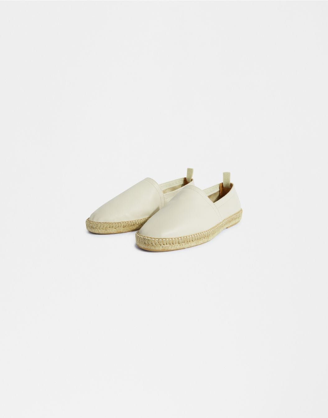 Lardini Espadrillas In Vitello Scamosciato Semilucido Panna