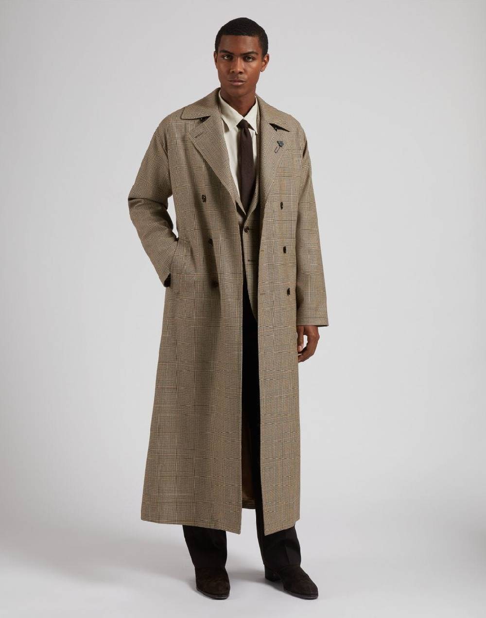 Lardini Giacca Monopetto Attitude In Lana Con Disegno Galles