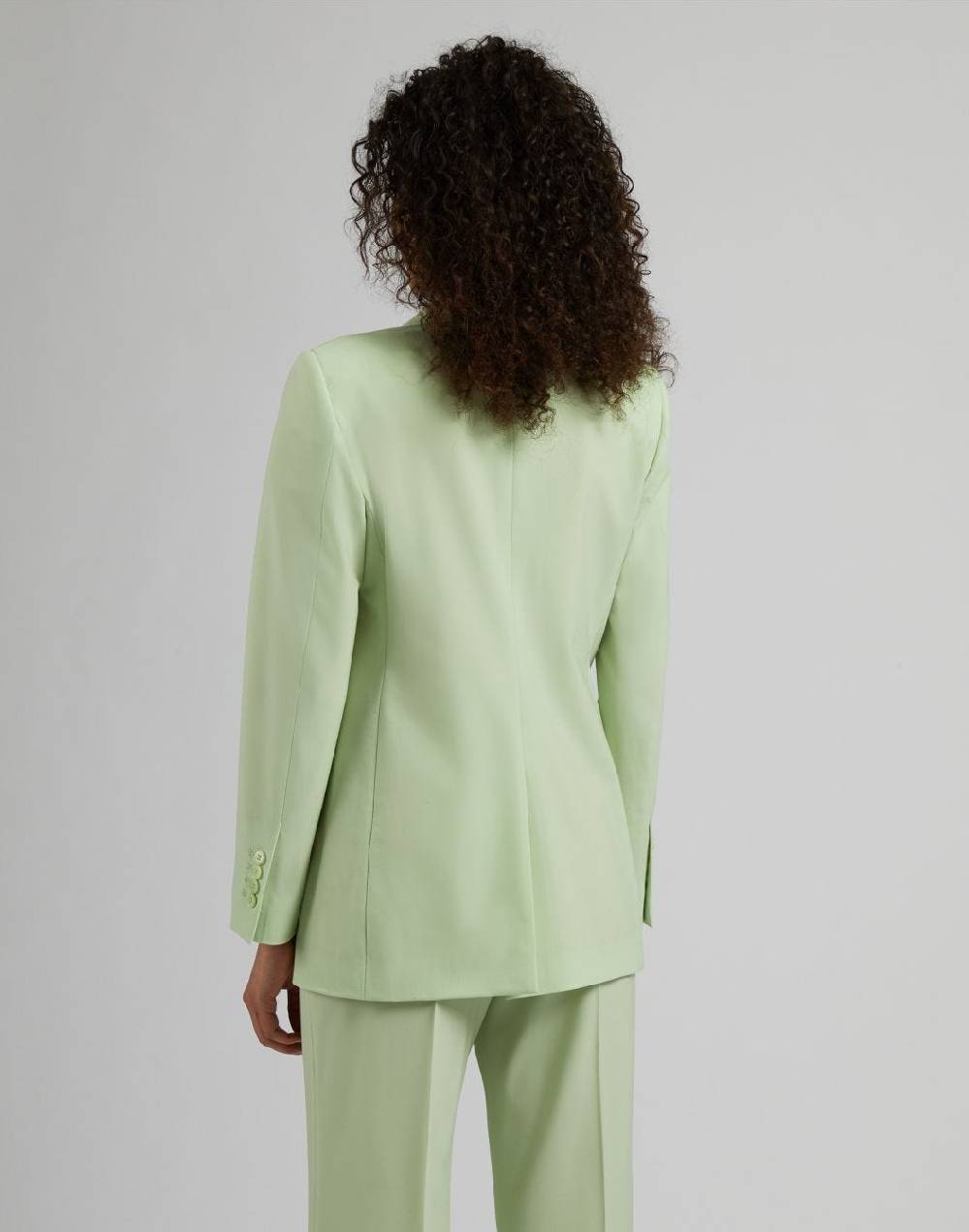 Lardini Giacca Monopetto Foderata In Tessuto Di Lana Stretch Verde