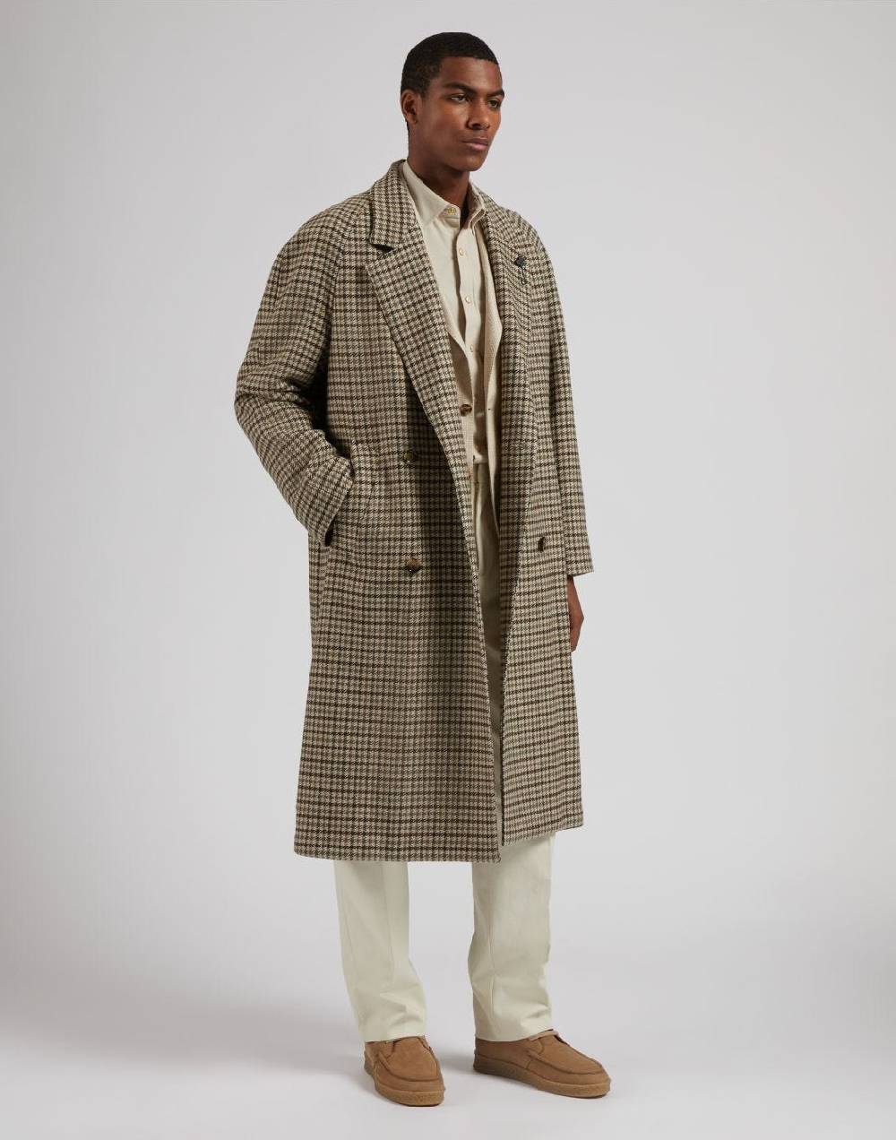 Lardini Giacca Special Line Beige Monopetto In Cashmere E Seta