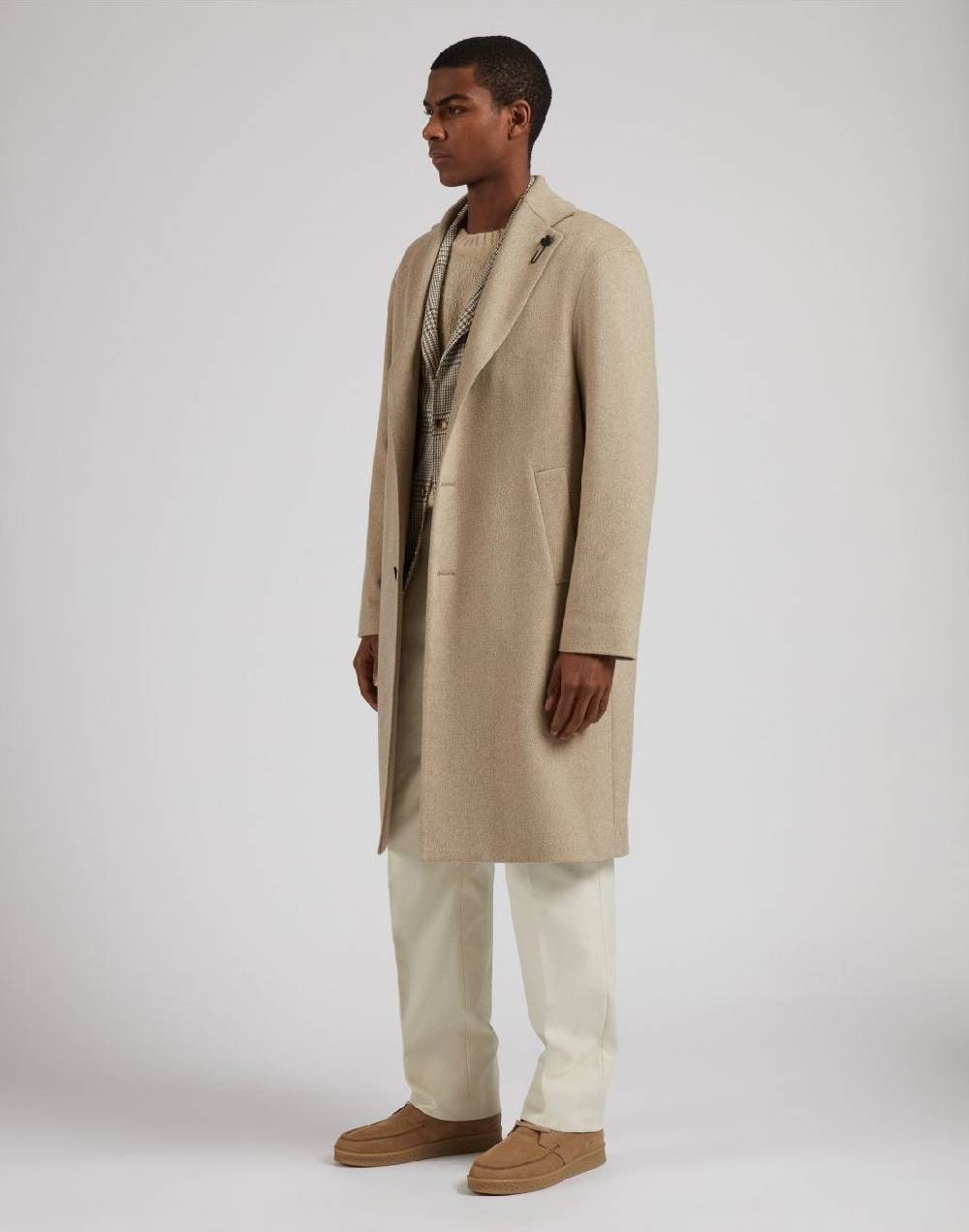 Lardini Giacca Special Line Panna Monopetto In Lana, Baby-alpaca E Seta