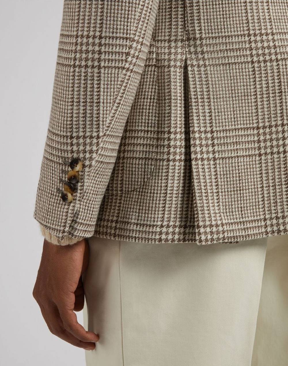 Lardini Giacca Special Line Panna Monopetto In Lana, Baby-alpaca E Seta