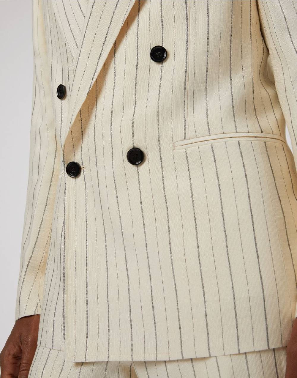 Lardini Blazer Attitude Gessato Mosso In Viscosa