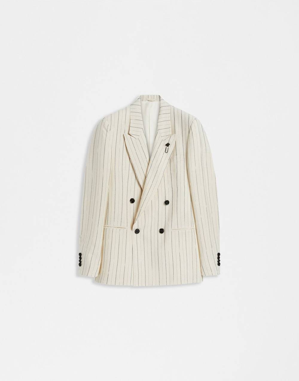 Lardini Blazer attitude gessato mosso in viscosa