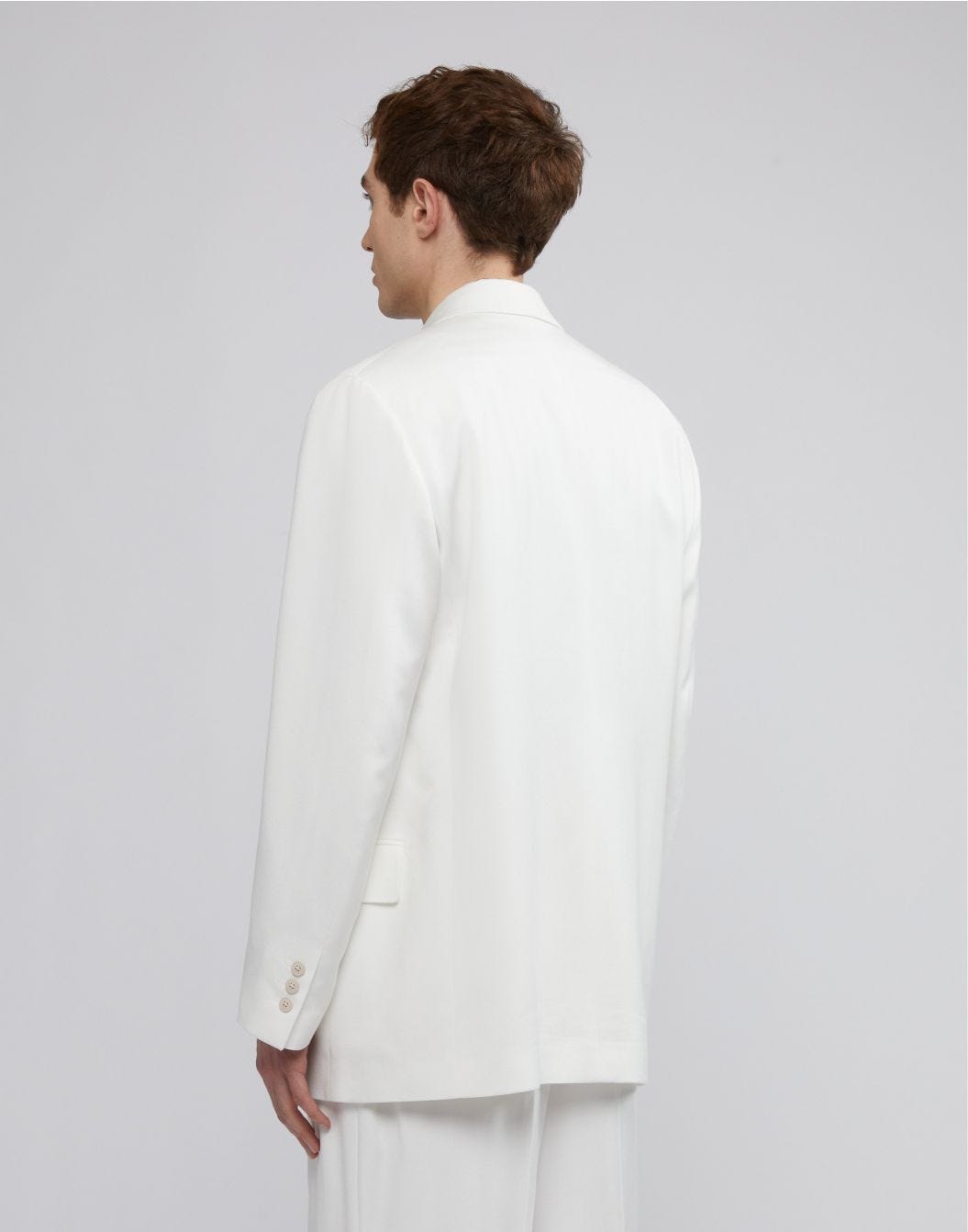 Lardini Blazer Doppiopetto Bianco Fit Boxy