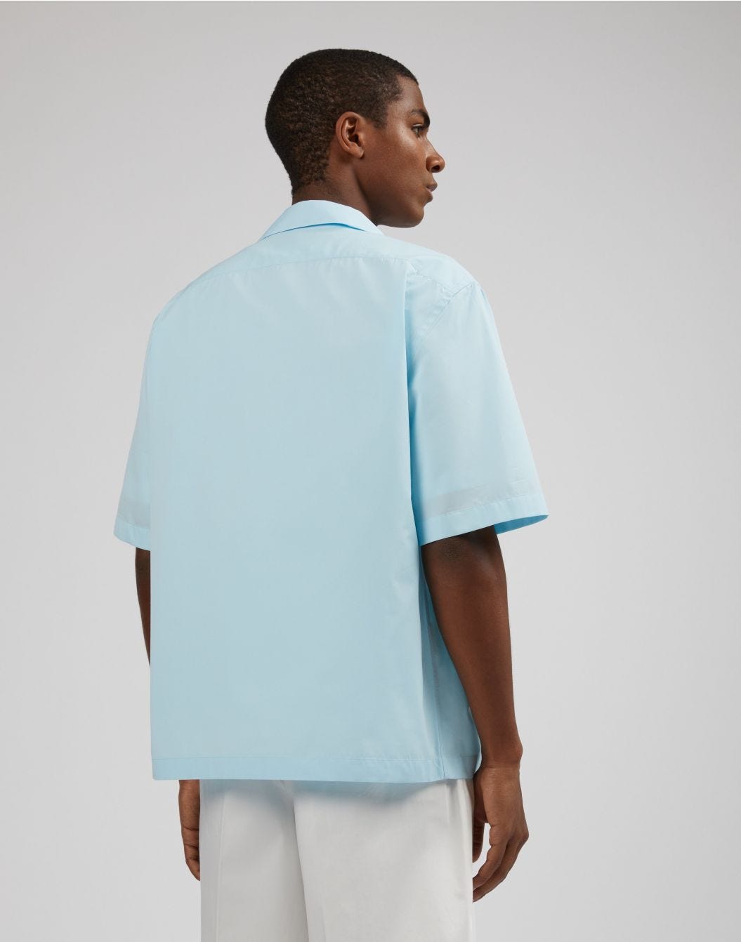 Lardini Camicia Azzurra In Popeline Soft Touch