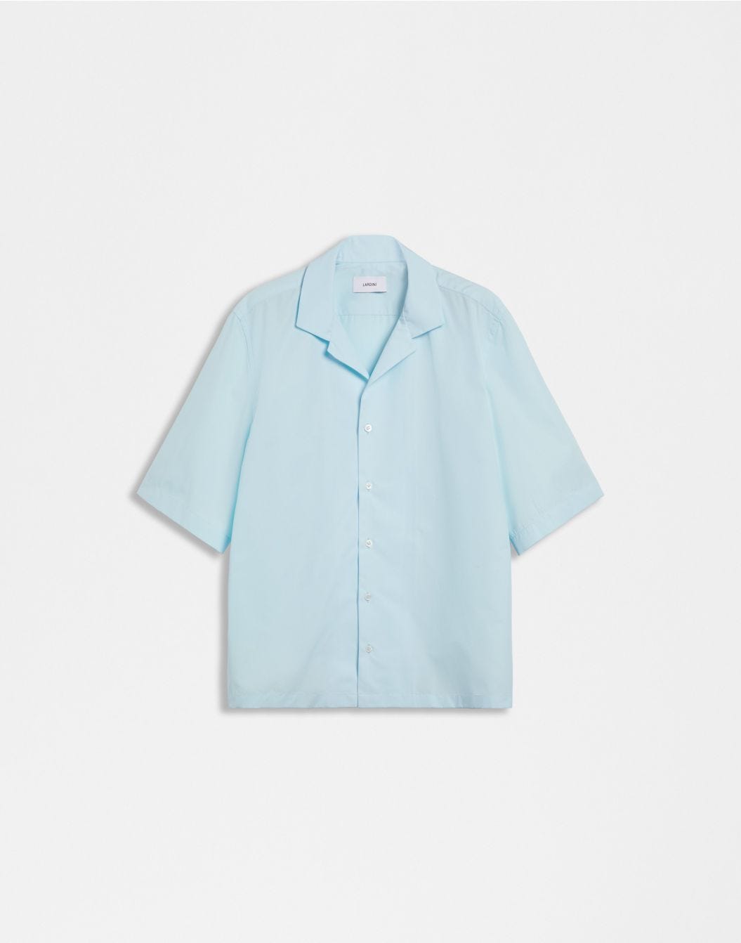 Lardini Camicia azzurra in popeline soft touch