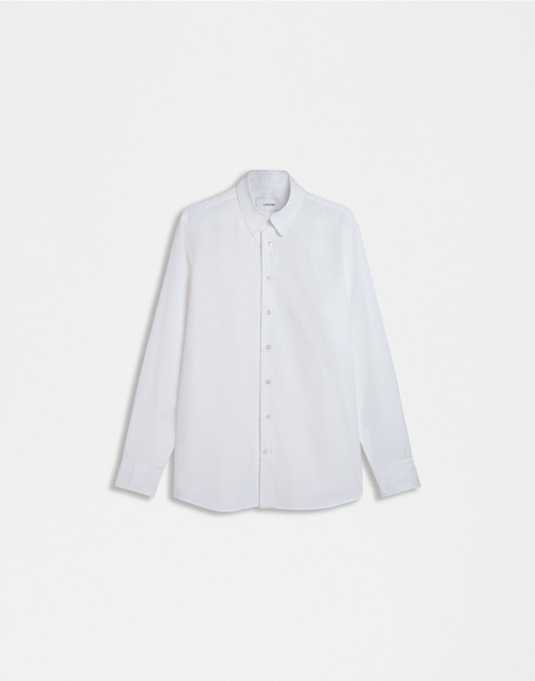 Lardini Camicia bianca in popeline di cotone