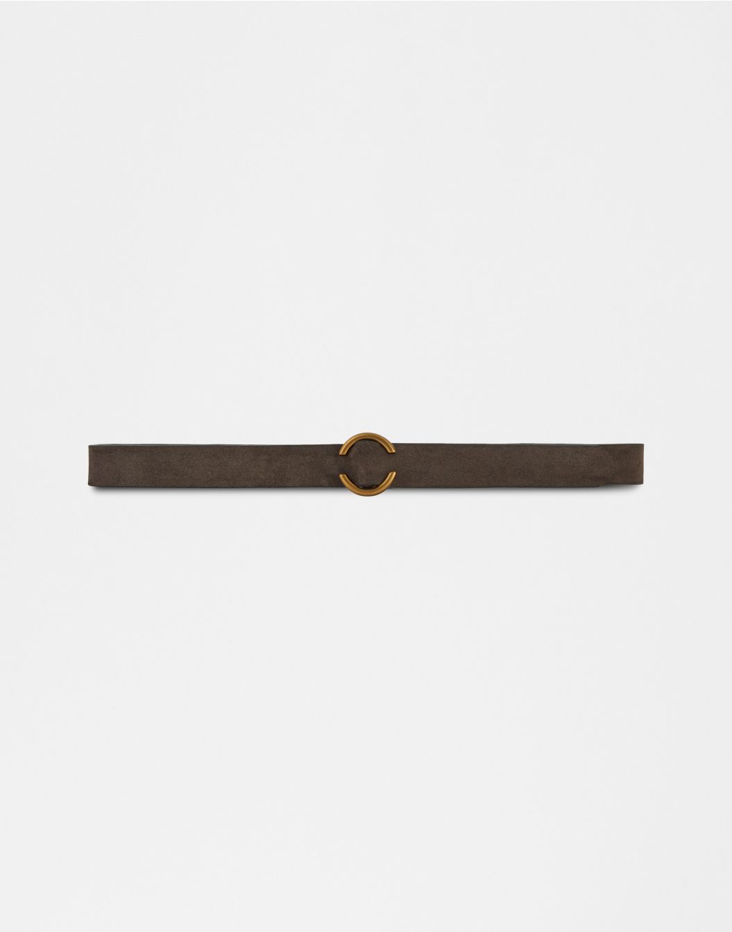 Lardini Cintura in pelle crosta di vitello marrone