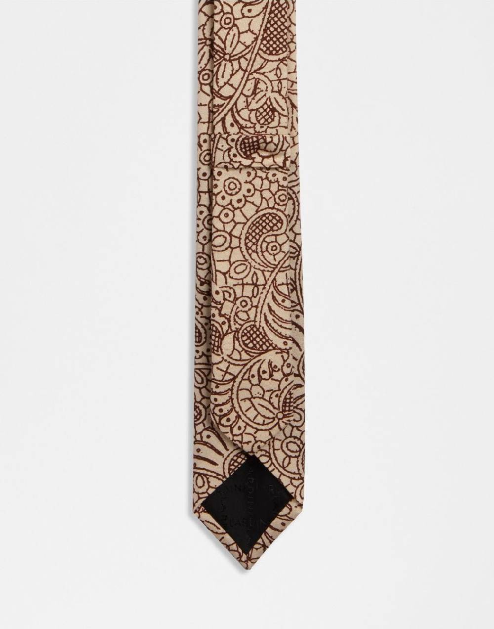 Lardini Cravatta In Seta Con Disegno Cashmere