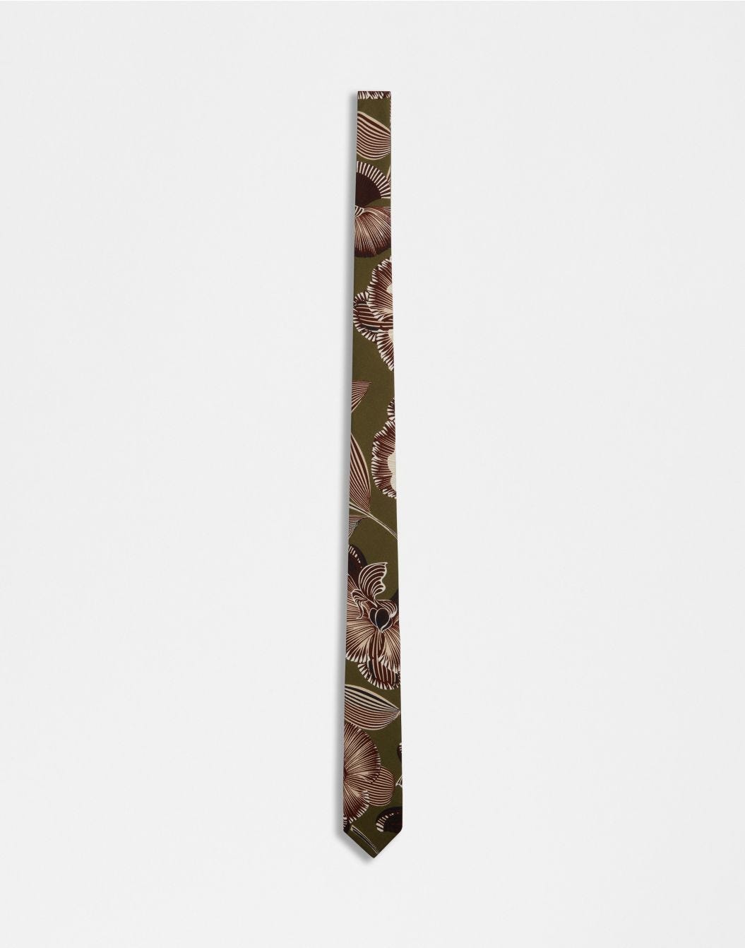 Lardini Cravatta in seta con disegno floreale