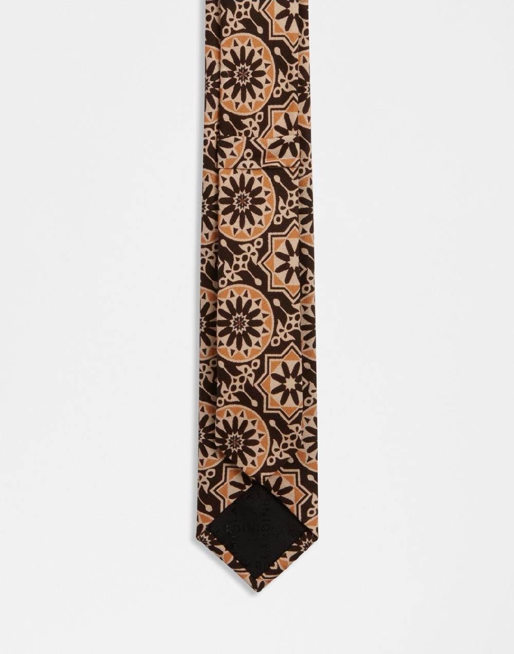 Lardini Cravatta In Seta Con Disegno Geometrico