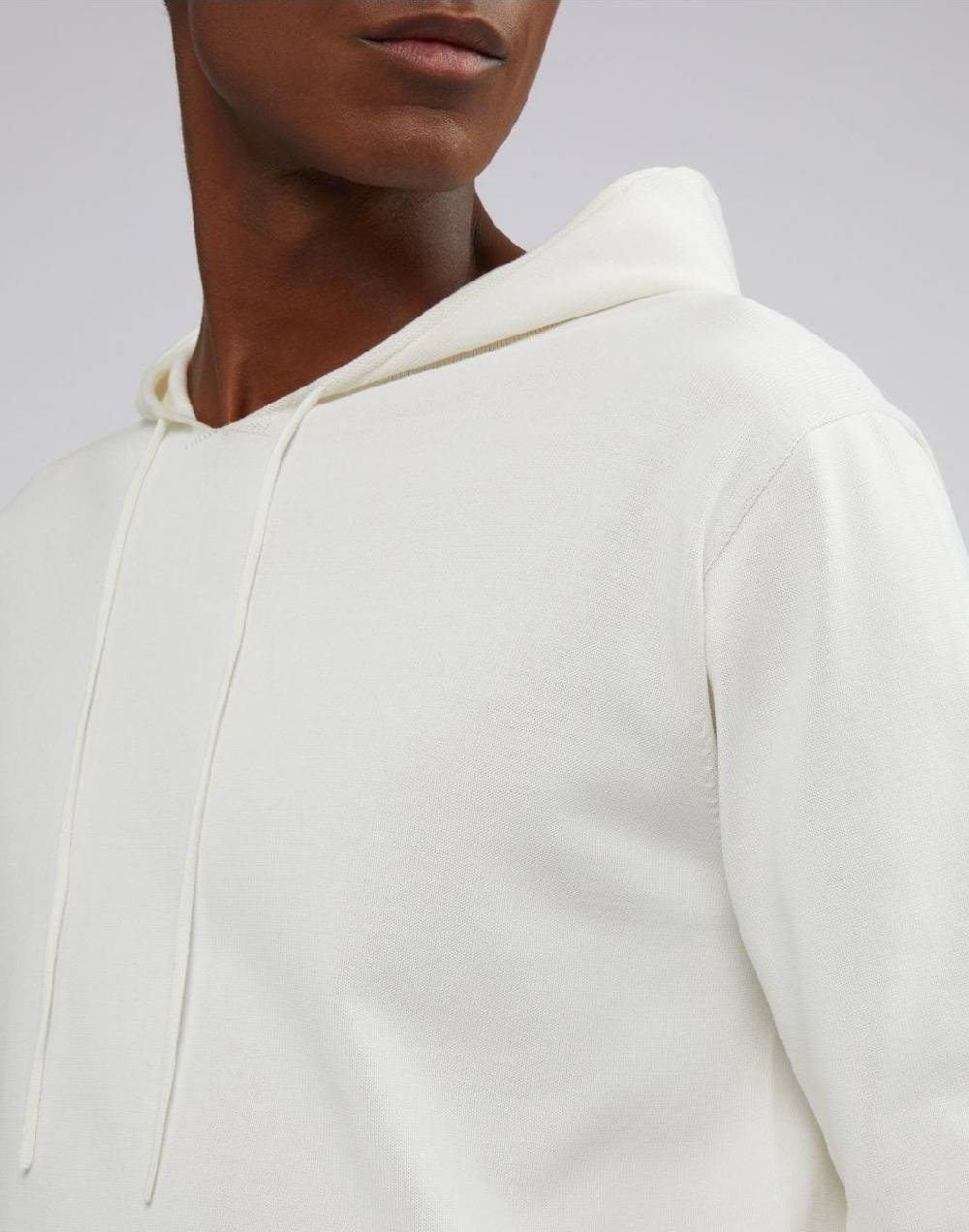 Lardini Felpa Con Cappuccio In Cotone Crêpe