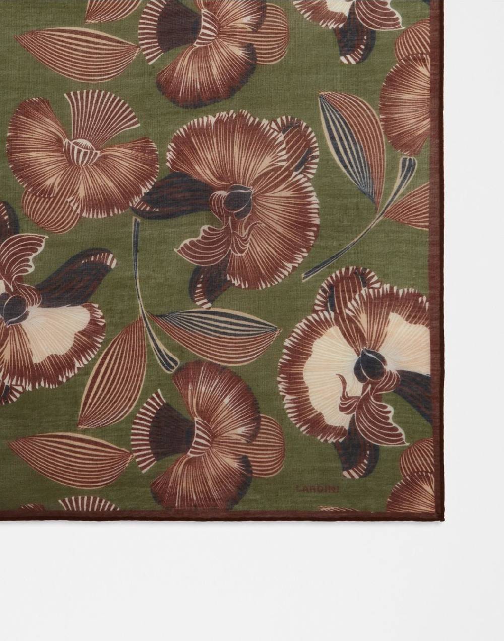 Lardini Foulard In Seta Con Disegno Floreale