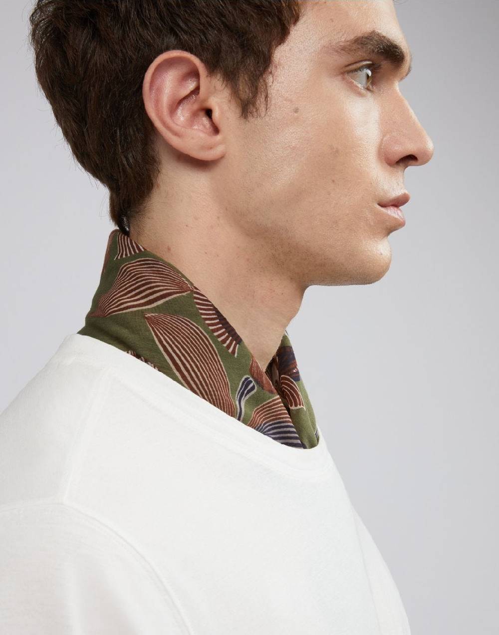 Lardini Foulard In Seta Con Disegno Floreale