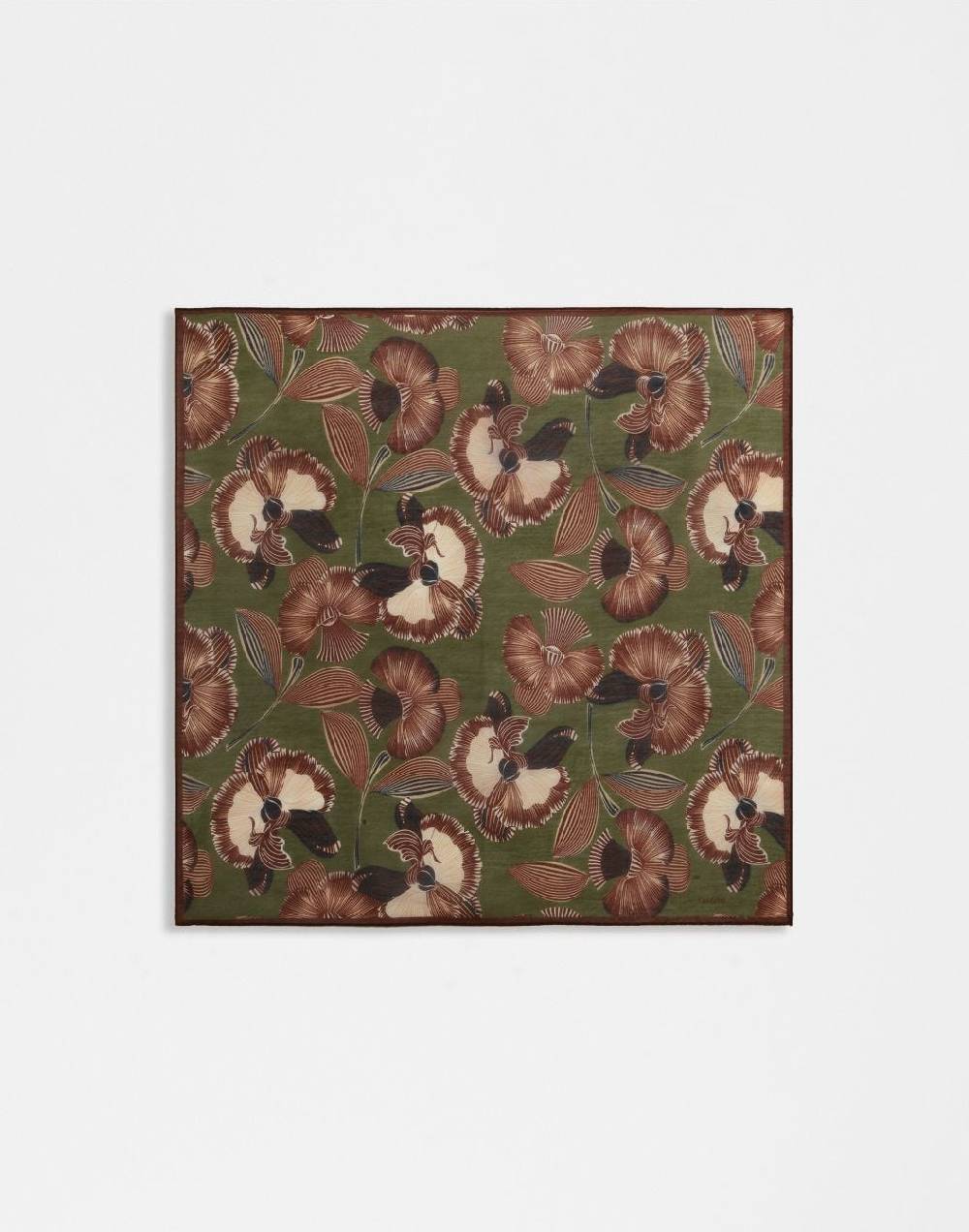 Lardini Foulard in seta con disegno floreale