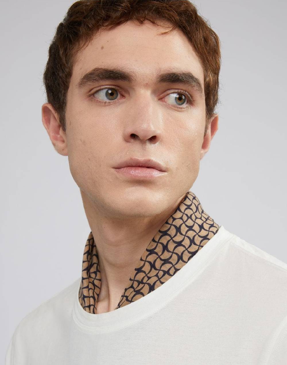 Lardini Foulard In Seta Con Disegno Geometrico