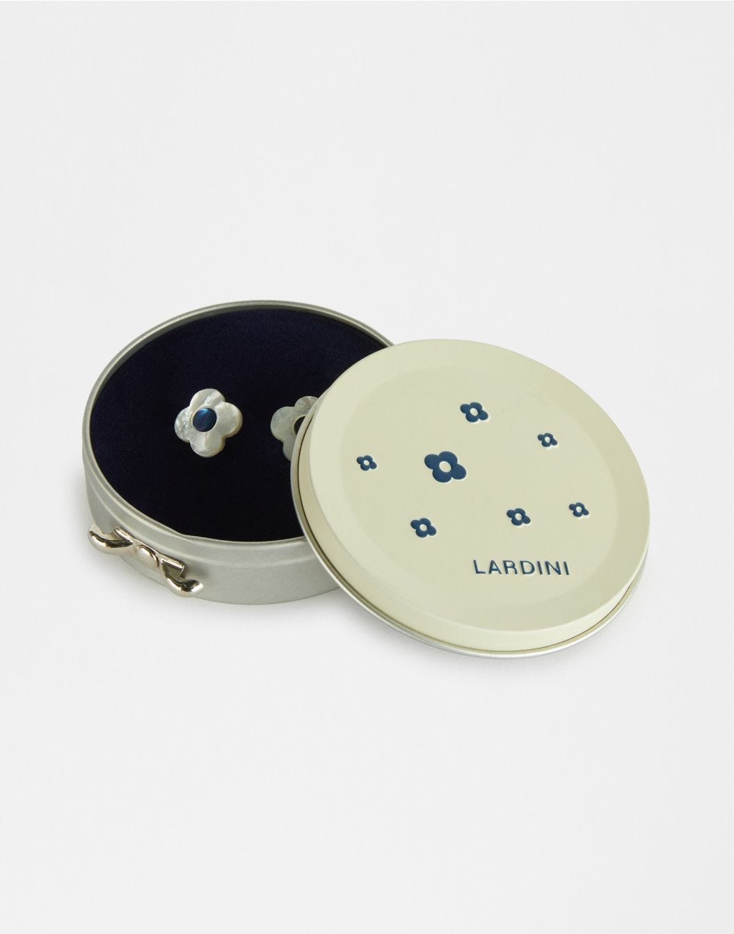 Lardini Gemelli in madreperla bianchi e blu