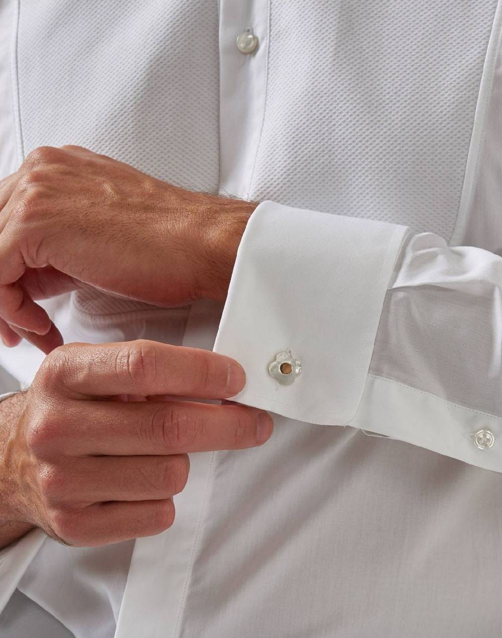 Lardini Gemelli In Madreperla Bianchi E Marroni