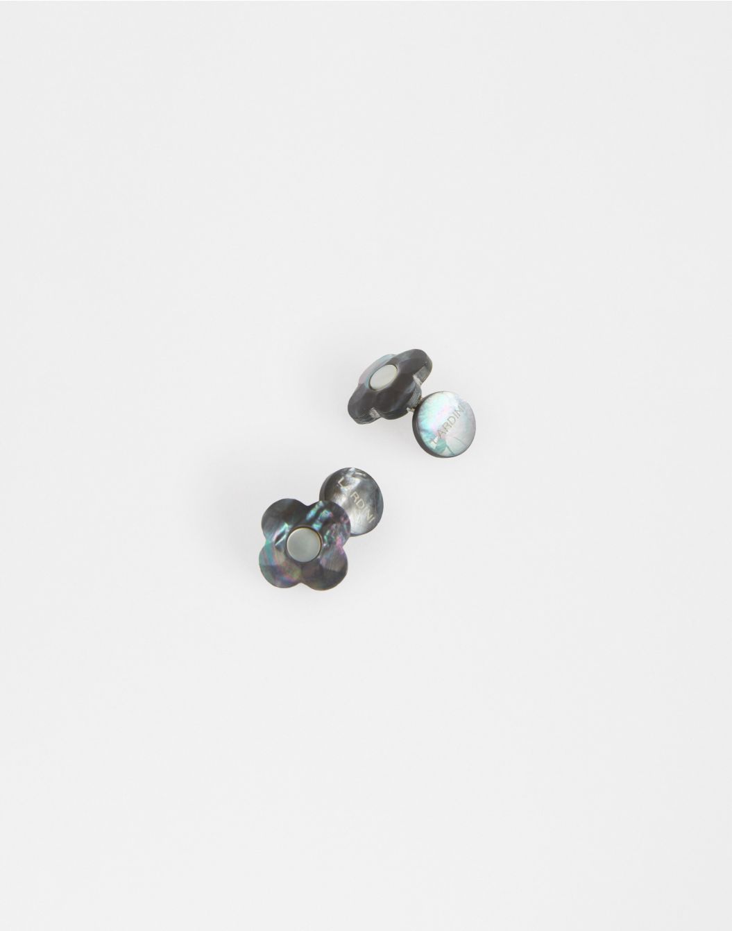 Lardini Gemelli In Madreperla Grigio E Bianco