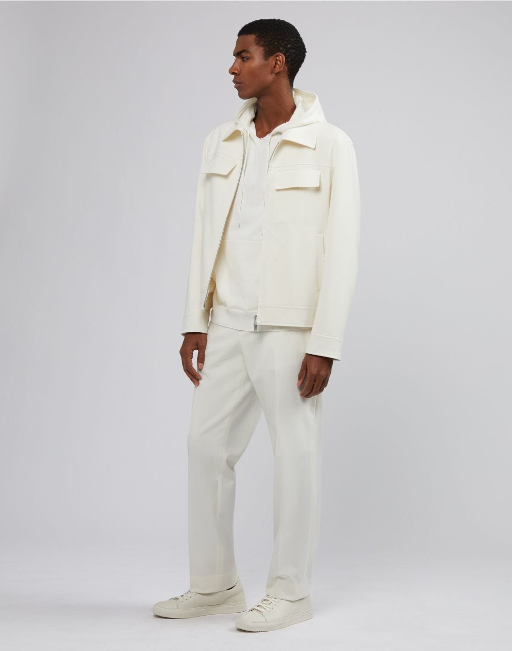 Lardini Giacca Camicia Panna