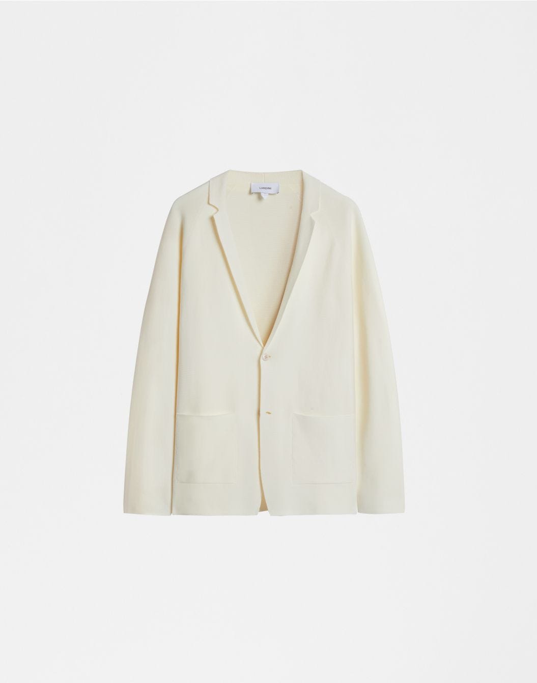 Lardini Giacca maglia stretch panna