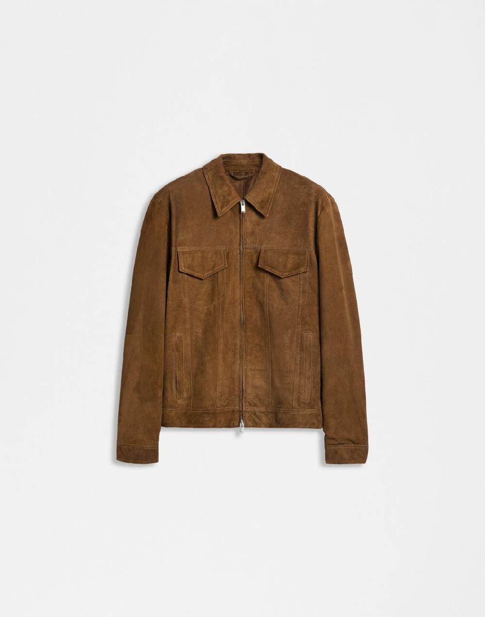 Lardini Giubbino nocciola scamosciato