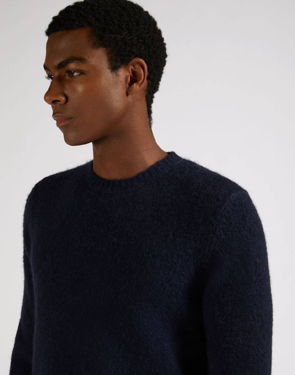 Lardini Maglia Girocollo Blu A Maglia Rasata