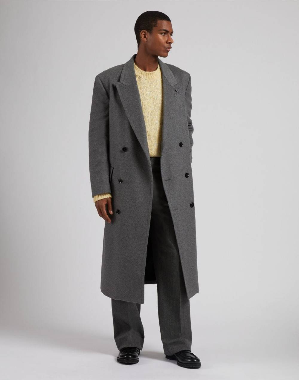 Lardini Maglia Girocollo Gialla A Manica Lunga