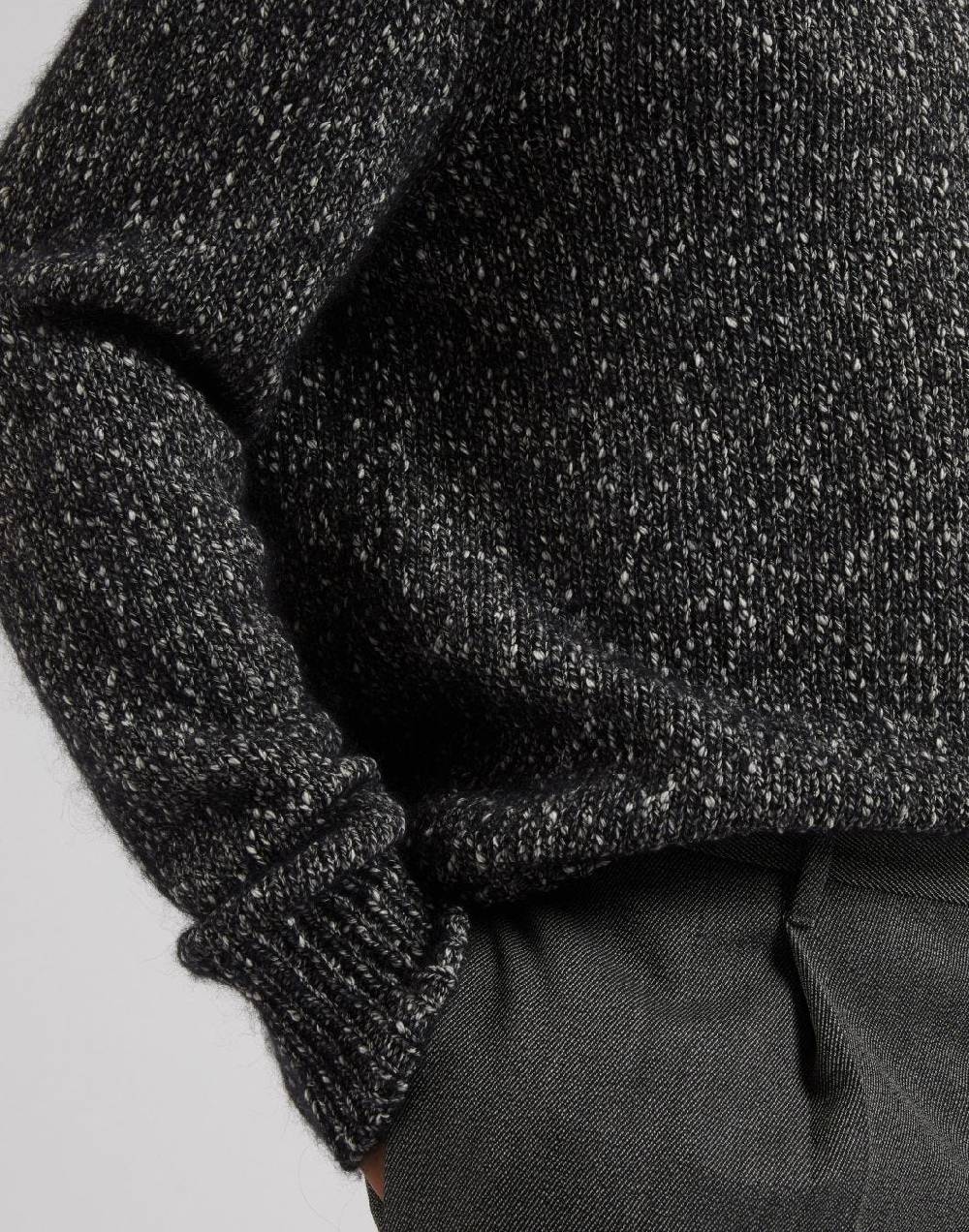 Lardini Maglia Girocollo Grigia A Manica Lunga