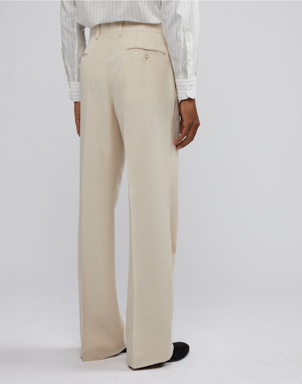 Lardini Pantalone Attitude Panna Con Fondo Ampio