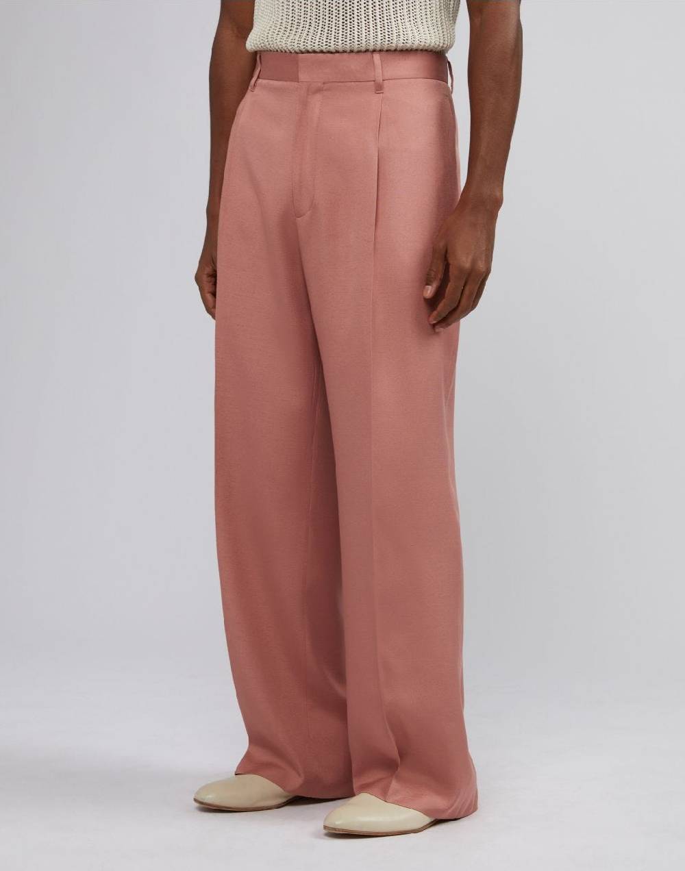 Lardini Pantalone Comfort Rosa In Viscosa