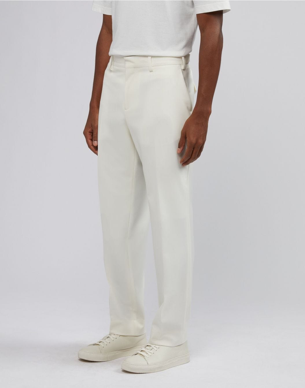 Lardini Pantalone Panna Senza Pinces