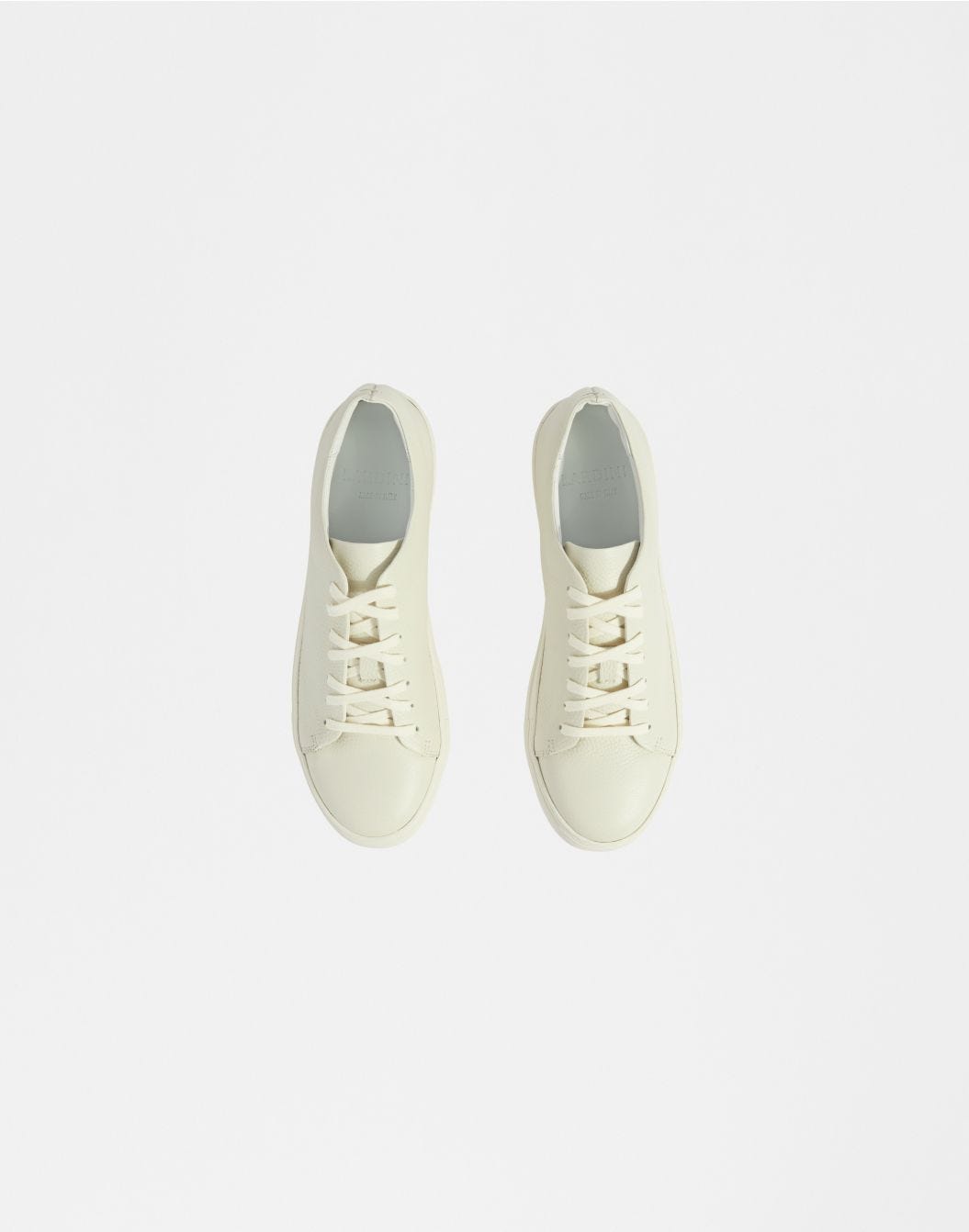 Lardini Sneaker Bassa In Pelle Di Vitello Panna