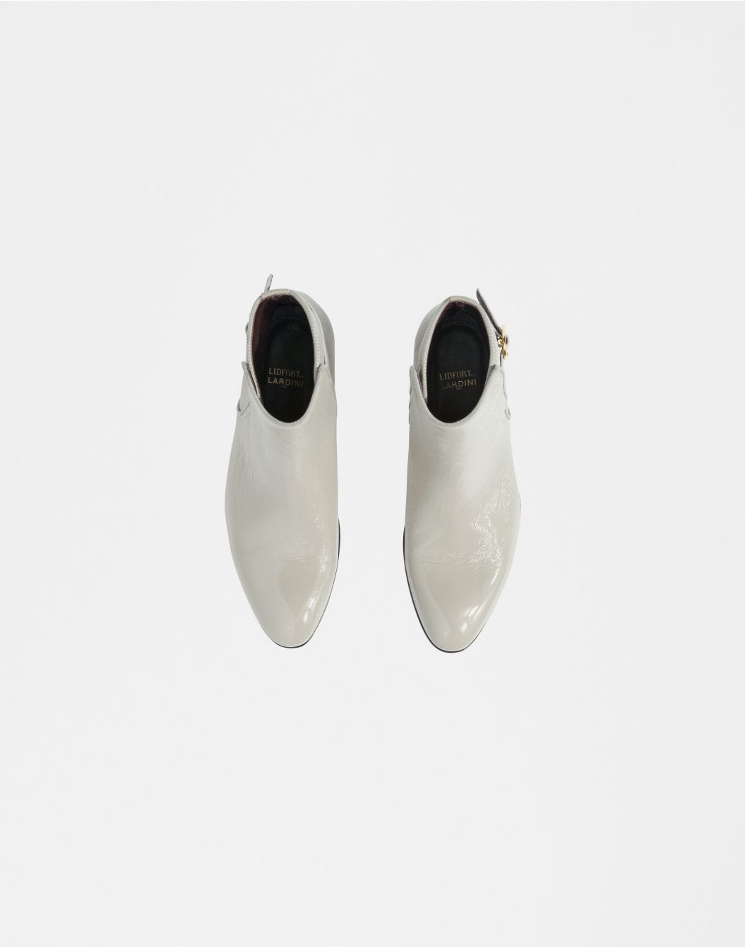 Lardini Stivaletto Bianco In Pelle Naplack